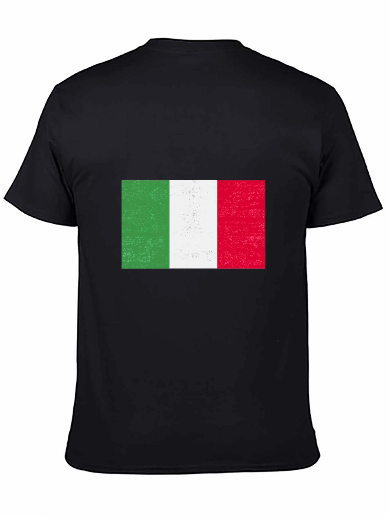 Italian Flag Graphic Tee - Black