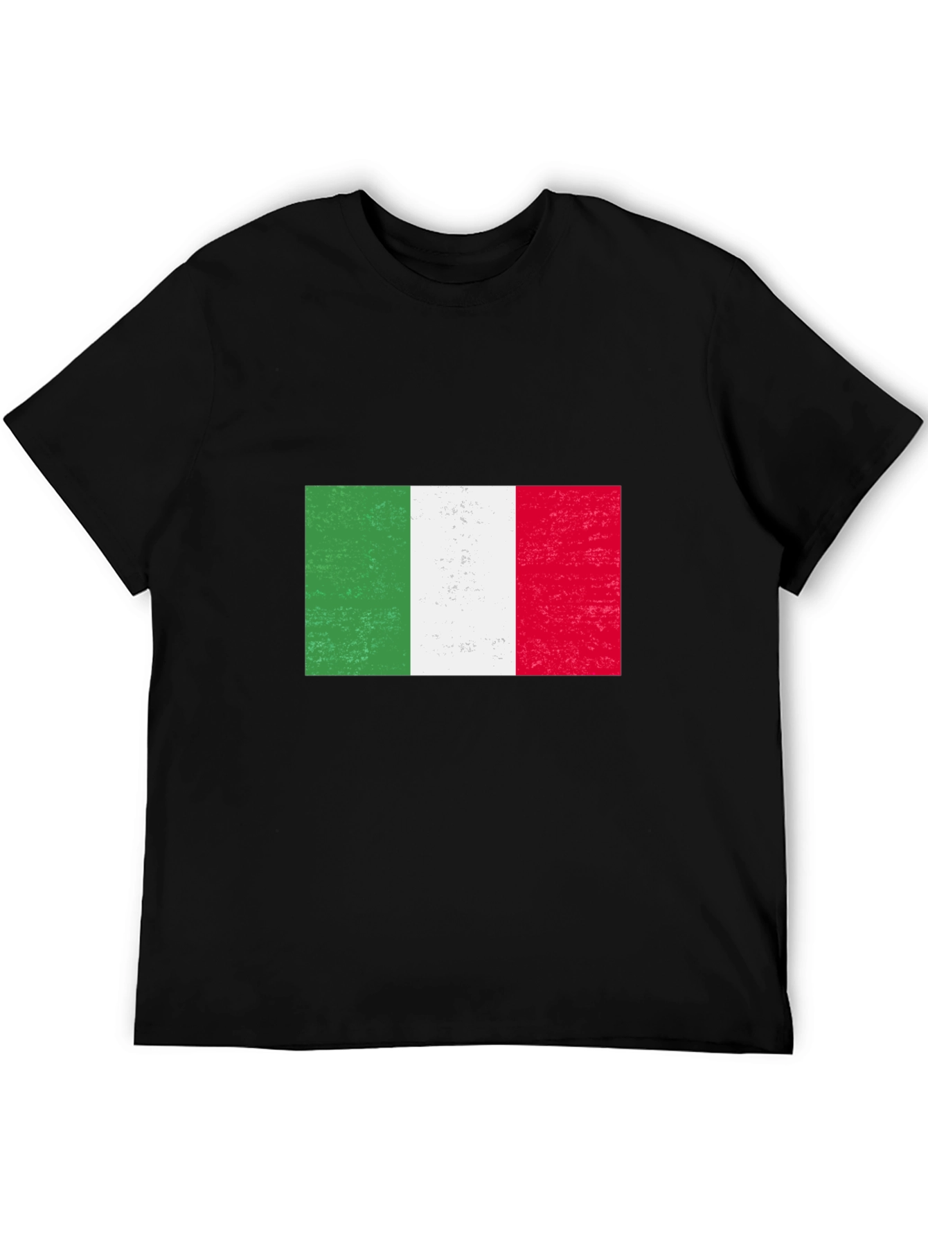 Italian Flag Graphic Tee - Black