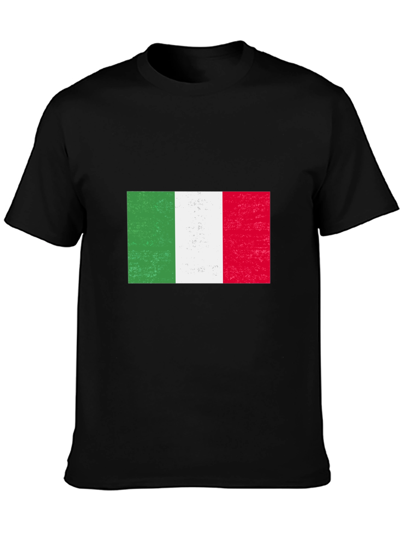 Italian Flag Graphic Tee - Black