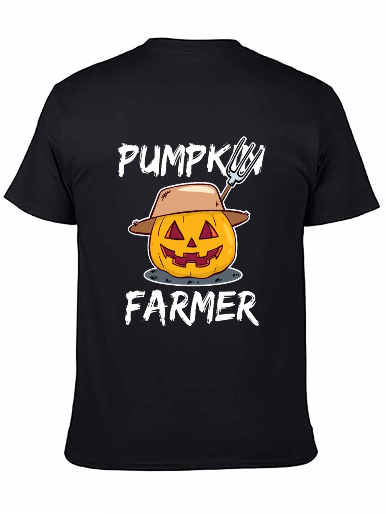 Pumpkin Farmer Graphic Tee - Halloween Harvest Shirt