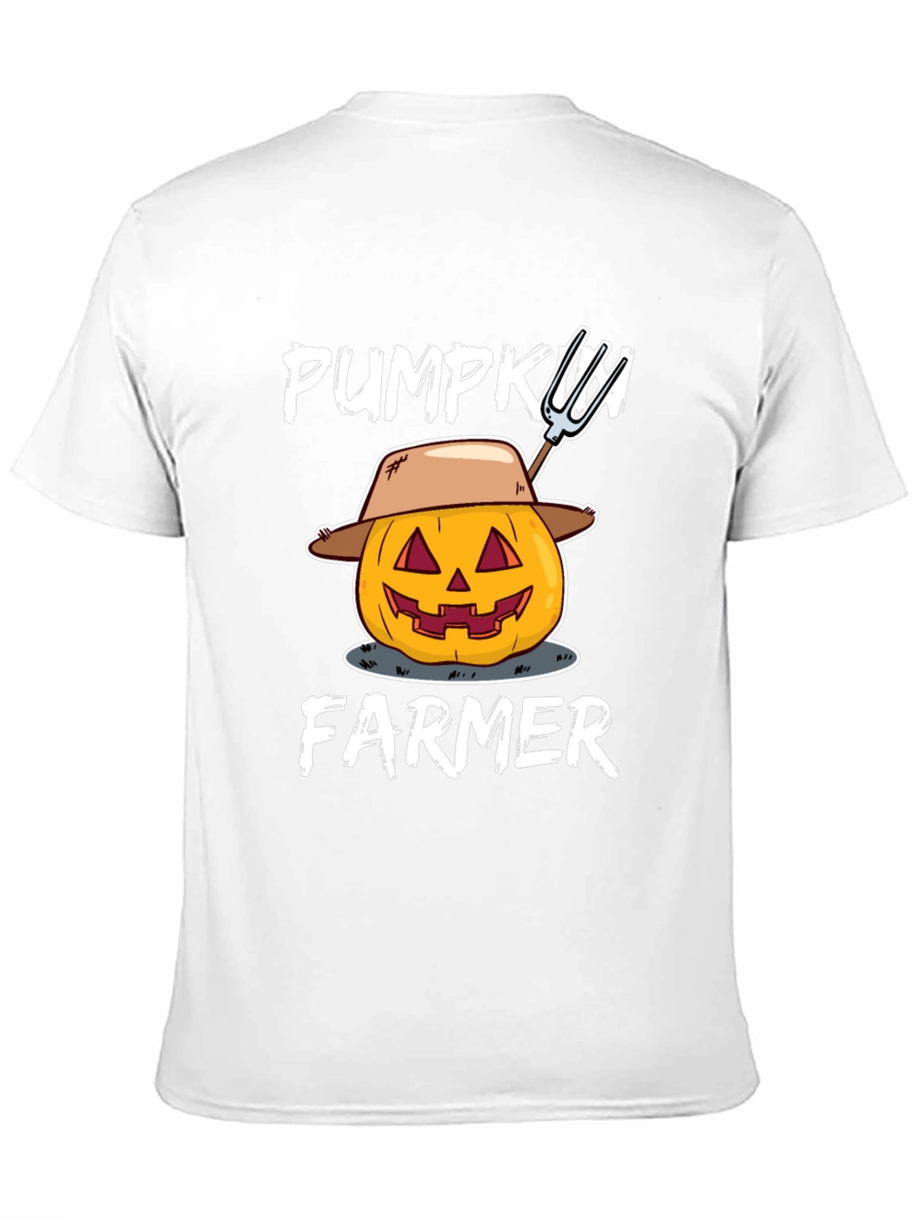 Pumpkin Farmer Graphic Tee - Halloween Harvest Shirt