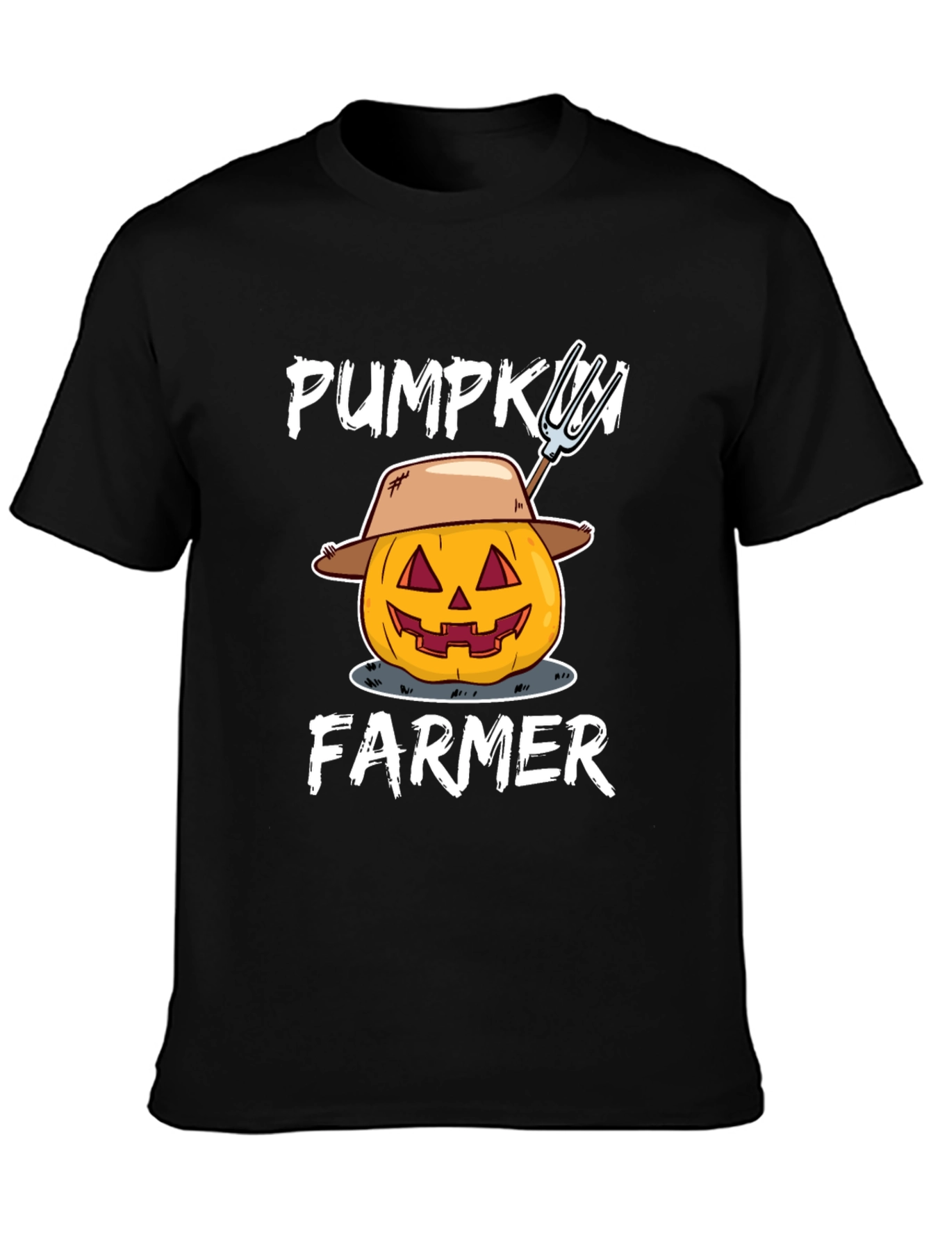 Pumpkin Farmer Graphic Tee - Halloween Harvest Shirt