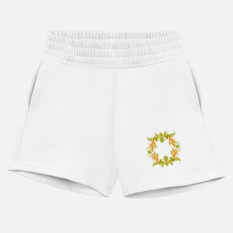 Hop Frame with Ears of Wheat – Beer Lover Motif