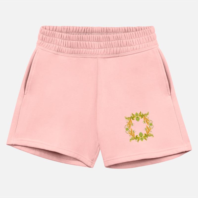 Hop Frame with Ears of Wheat – Beer Lover Motif