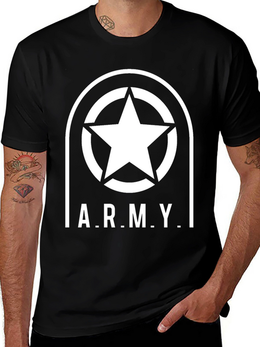 Army Star Graphic T-Shirt - Military Style