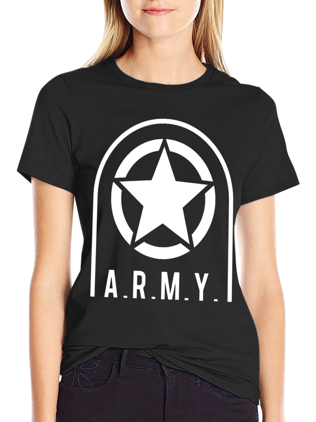 Army Star Graphic T-Shirt - Military Style