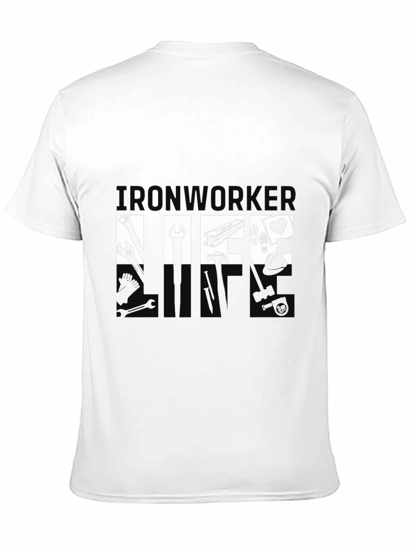 Ironworker Life T-Shirt - Black Graphic Tee