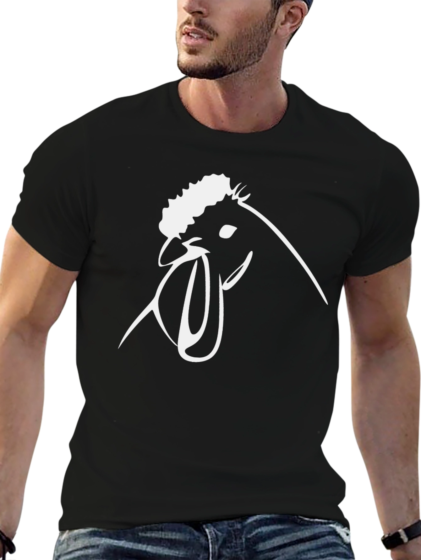 Rooster Graphic Tee - Black T-Shirt