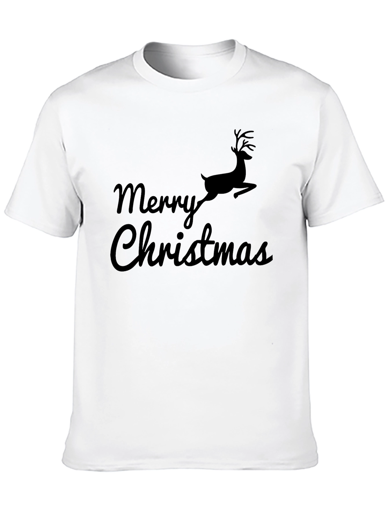 Festive Christmas T-Shirt with Reindeer Design