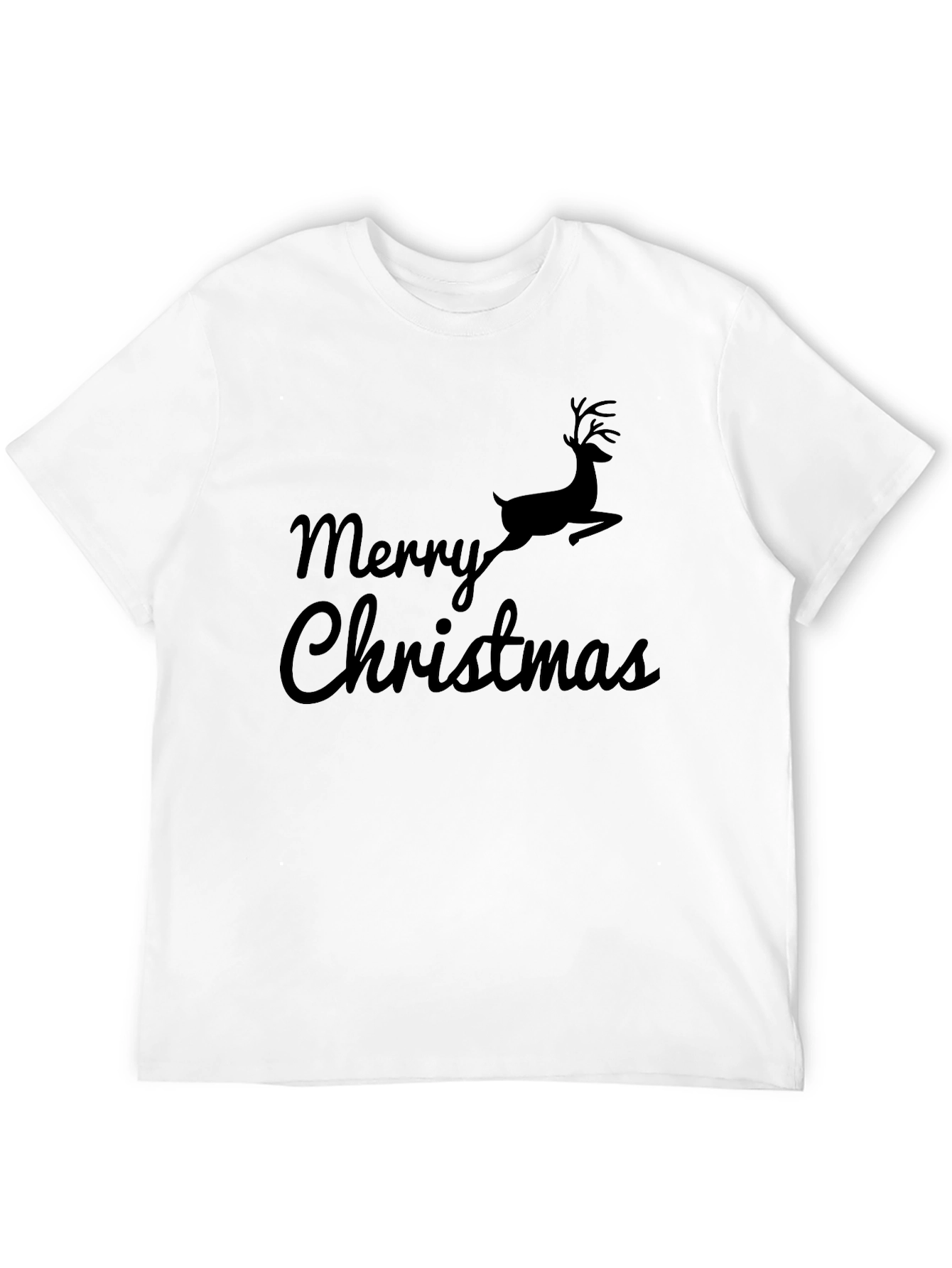 Festive Christmas T-Shirt with Reindeer Design
