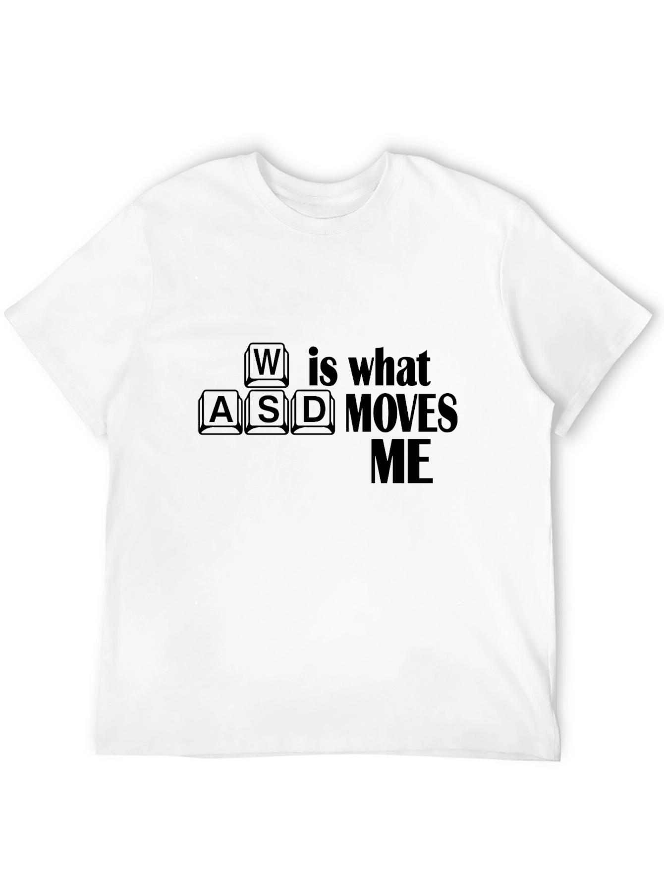 Gaming Keyboard Keys T-Shirt - WASD Moves Me