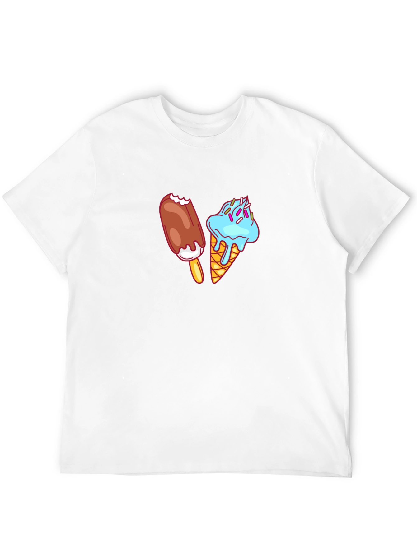 Ice Cream Graphic Tee - Black