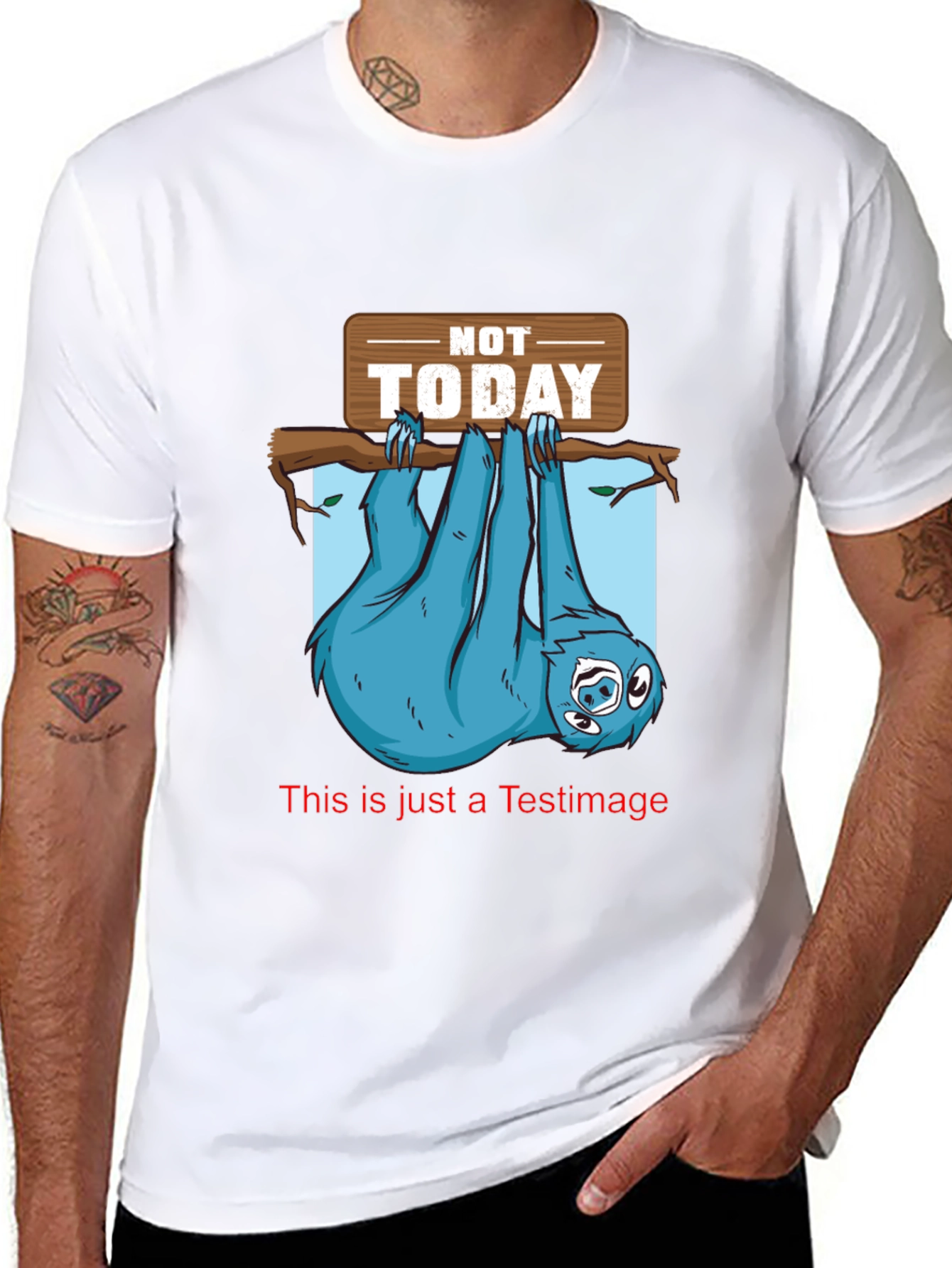 Not Today Sloth Graphic Tee - Relaxed Fit