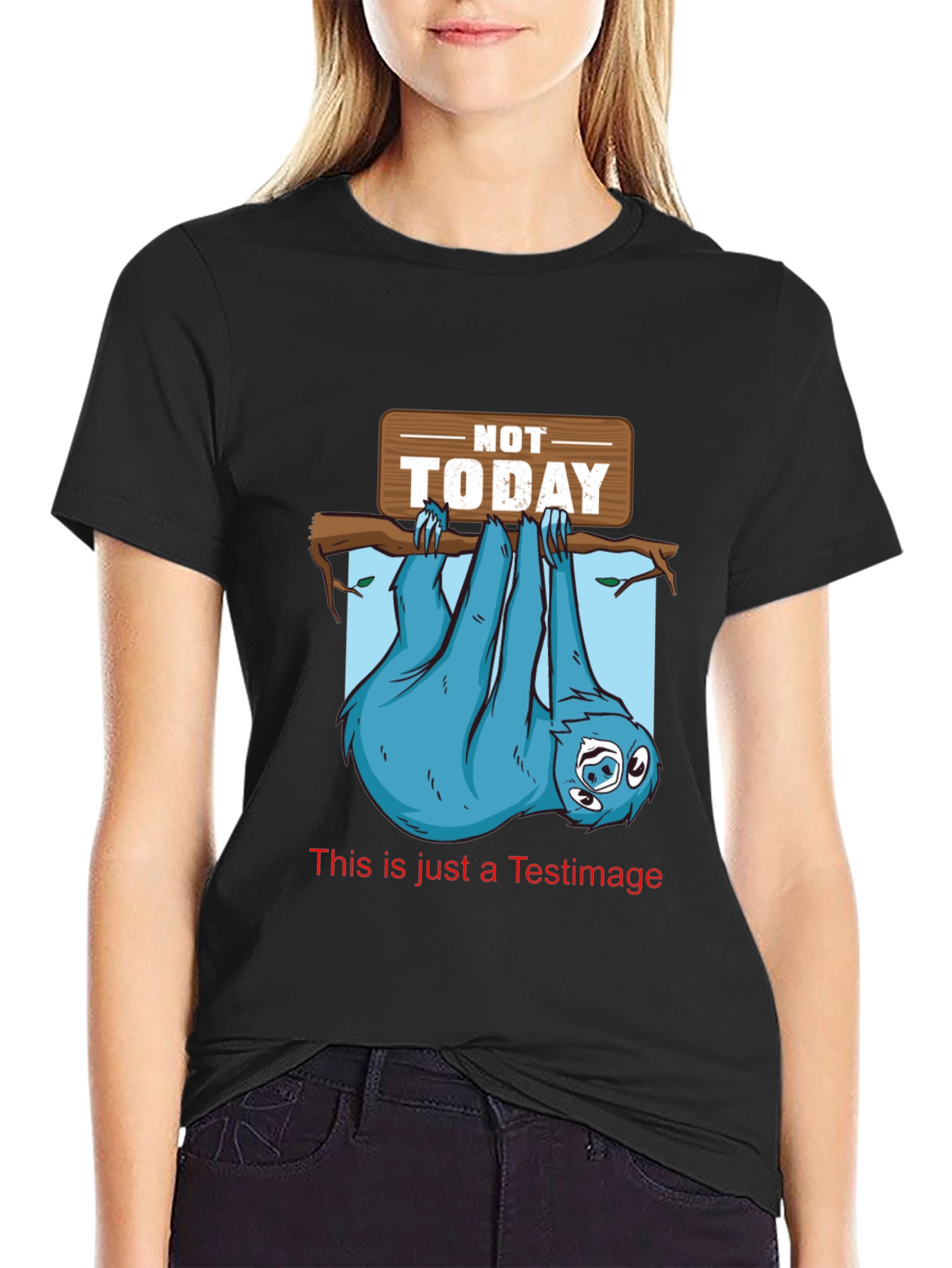 Not Today Sloth Graphic Tee - Relaxed Fit
