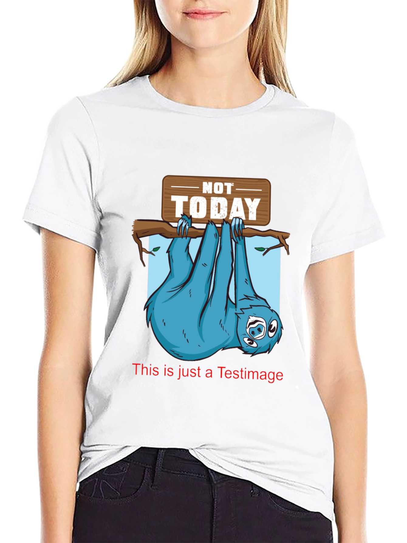 Not Today Sloth Graphic Tee - Relaxed Fit