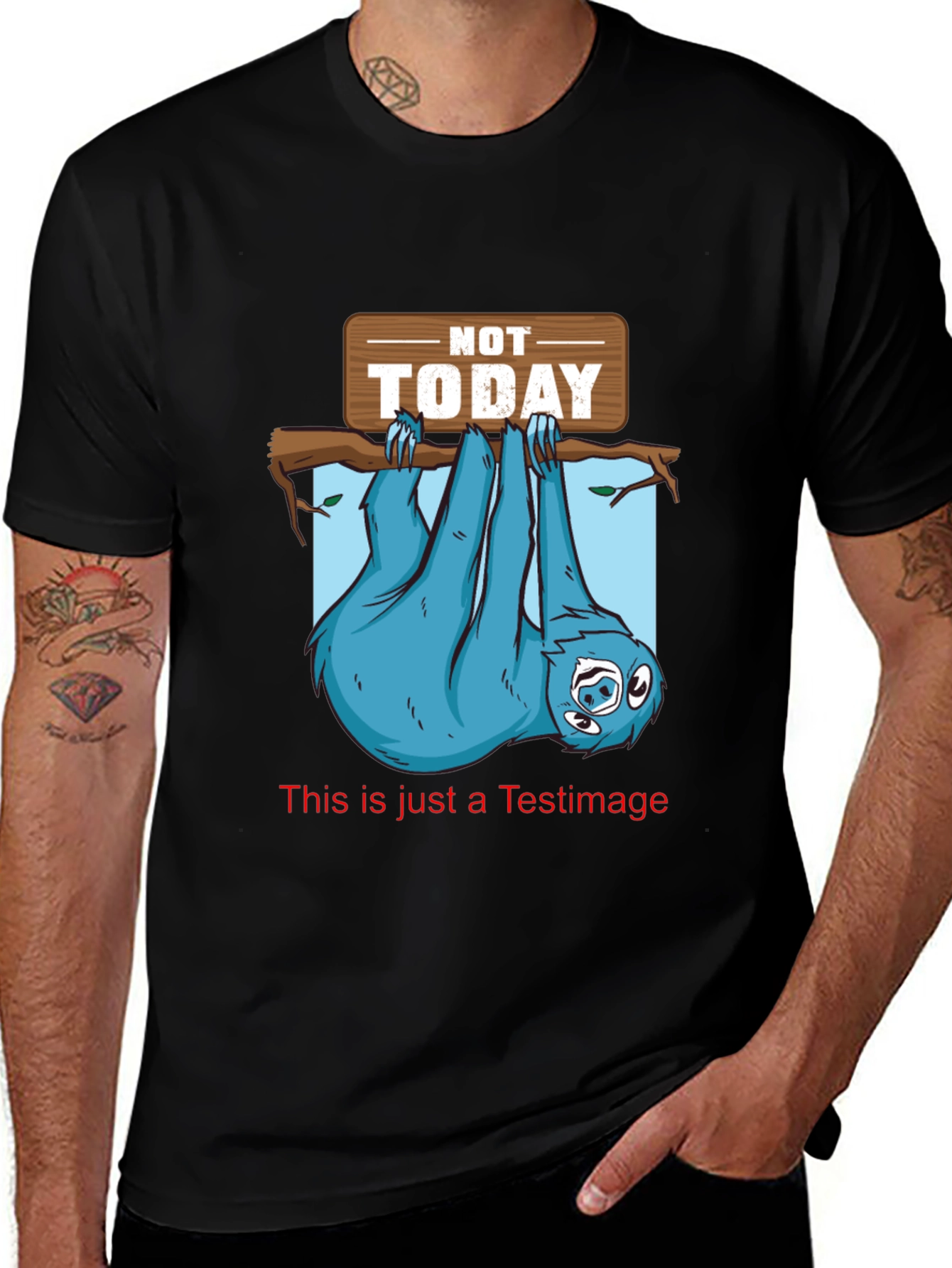 Not Today Sloth Graphic Tee - Relaxed Fit