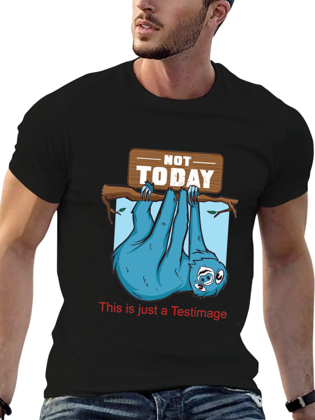 Not Today Sloth Graphic Tee - Relaxed Fit