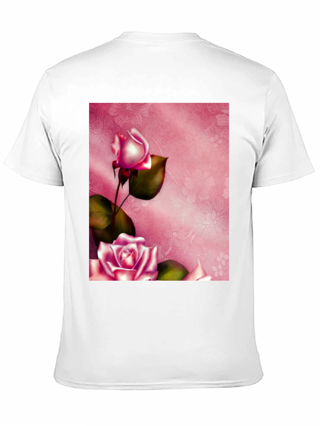 Floral Roses Graphic Tee - Stylish Blossom Design