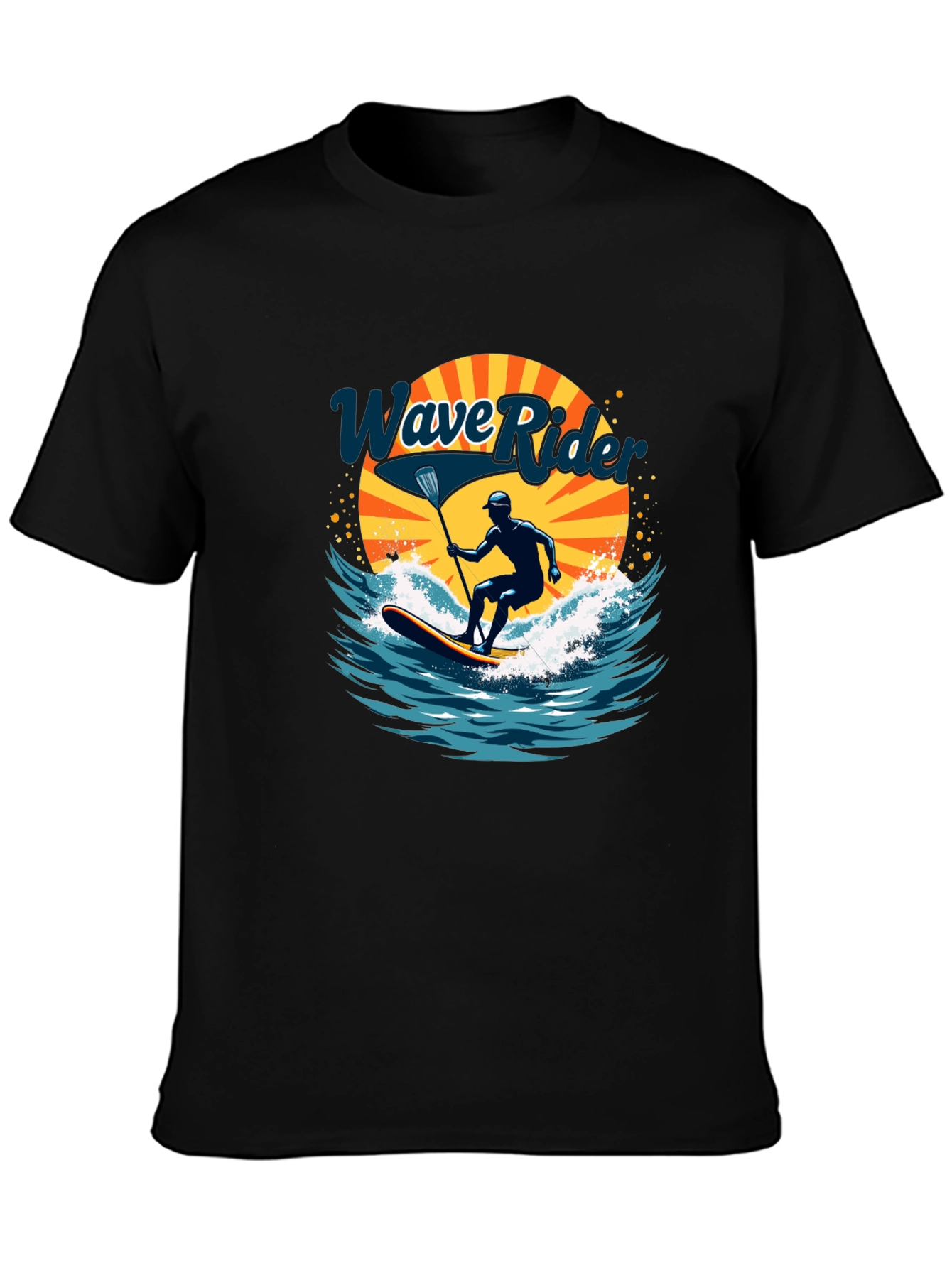 Wave Rider Graphic Tee - Paddle Boarding Design
