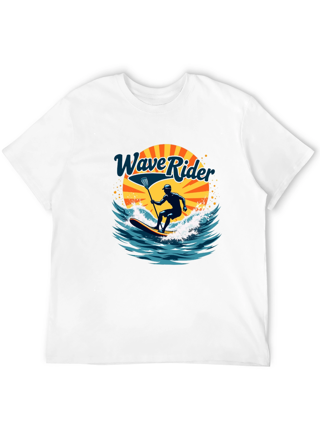 Wave Rider Graphic Tee - Paddle Boarding Design