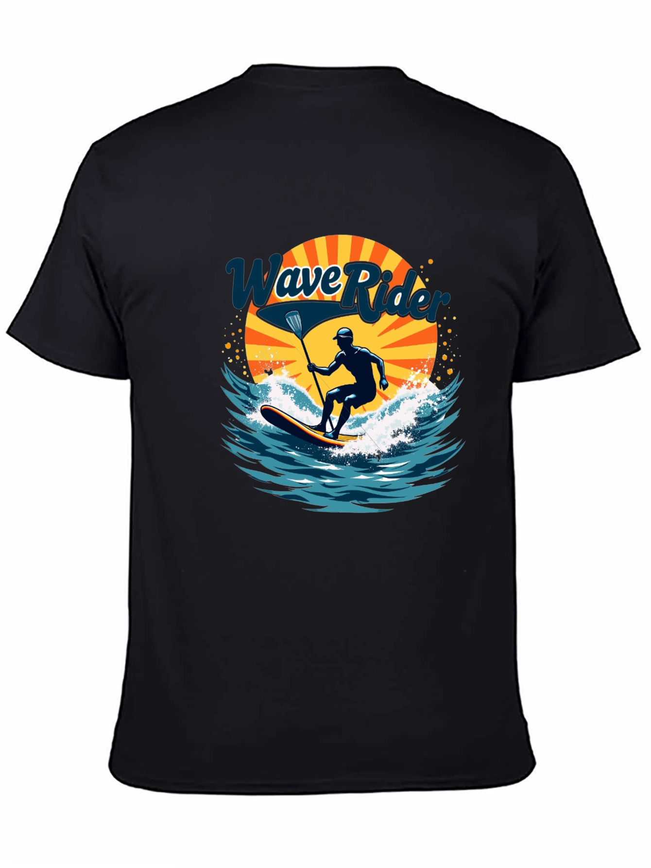 Wave Rider Graphic Tee - Paddle Boarding Design