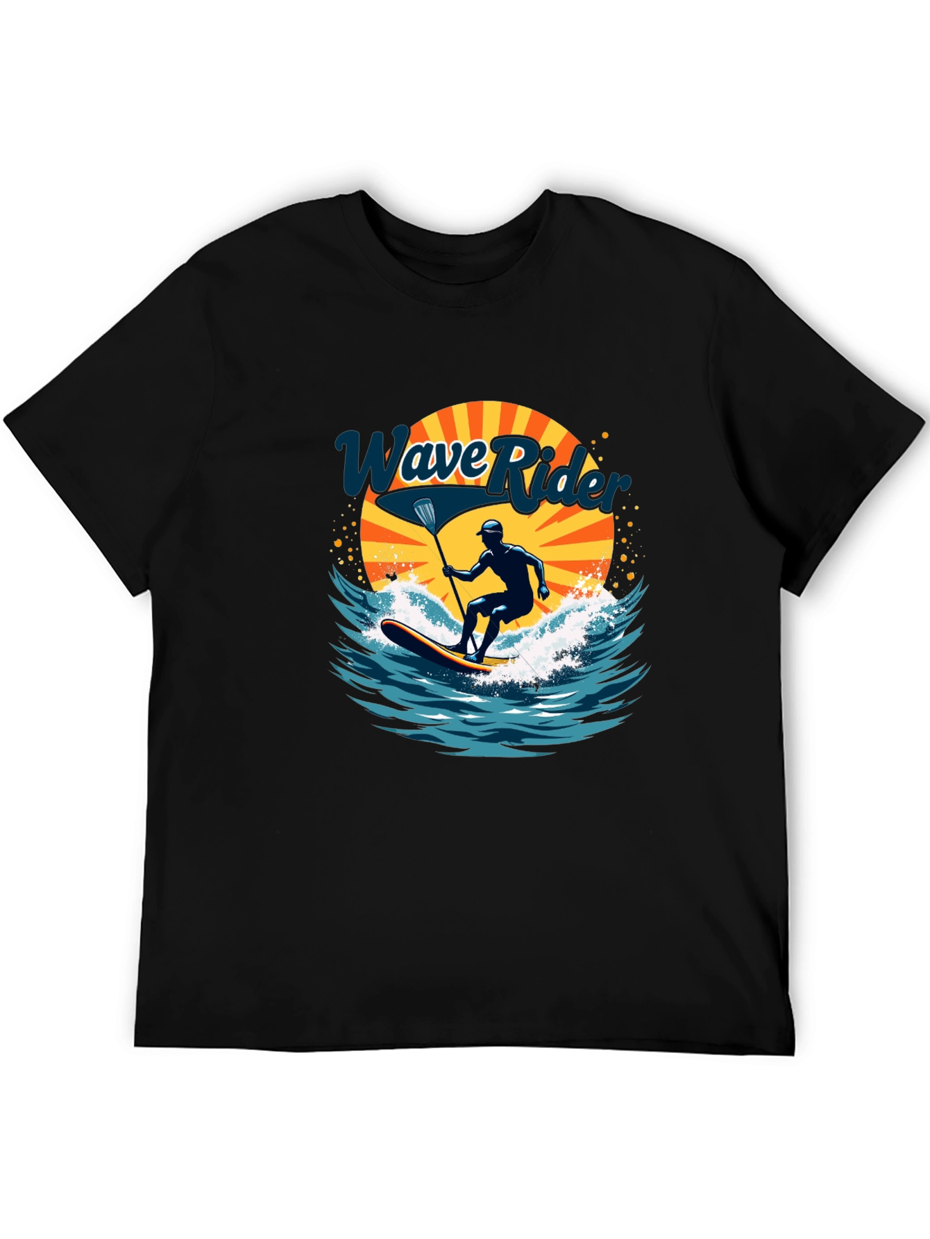Wave Rider Graphic Tee - Paddle Boarding Design