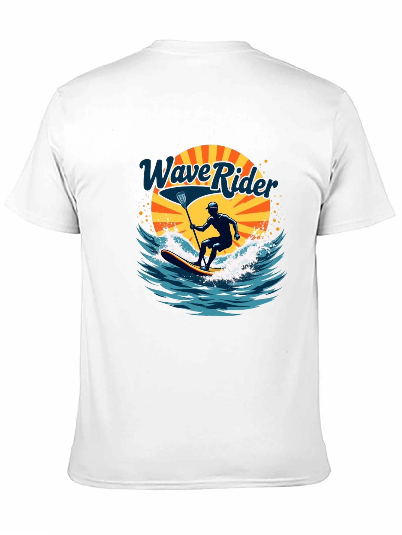 Wave Rider Graphic Tee - Paddle Boarding Design