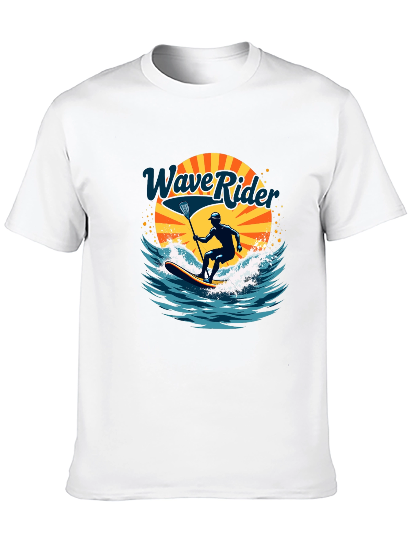 Wave Rider Graphic Tee - Paddle Boarding Design