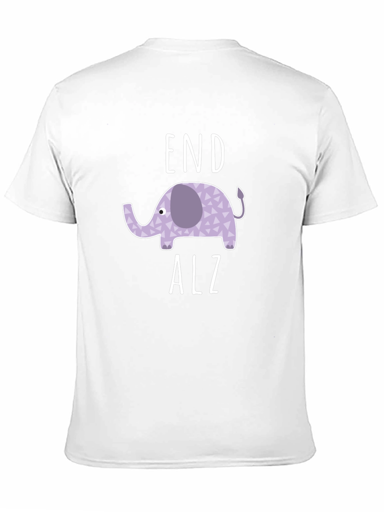 End Alz Elephant T-Shirt - Black