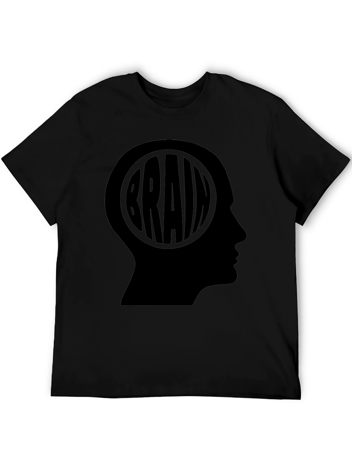Brain Silhouette T-Shirt - Smart Thinking Tee