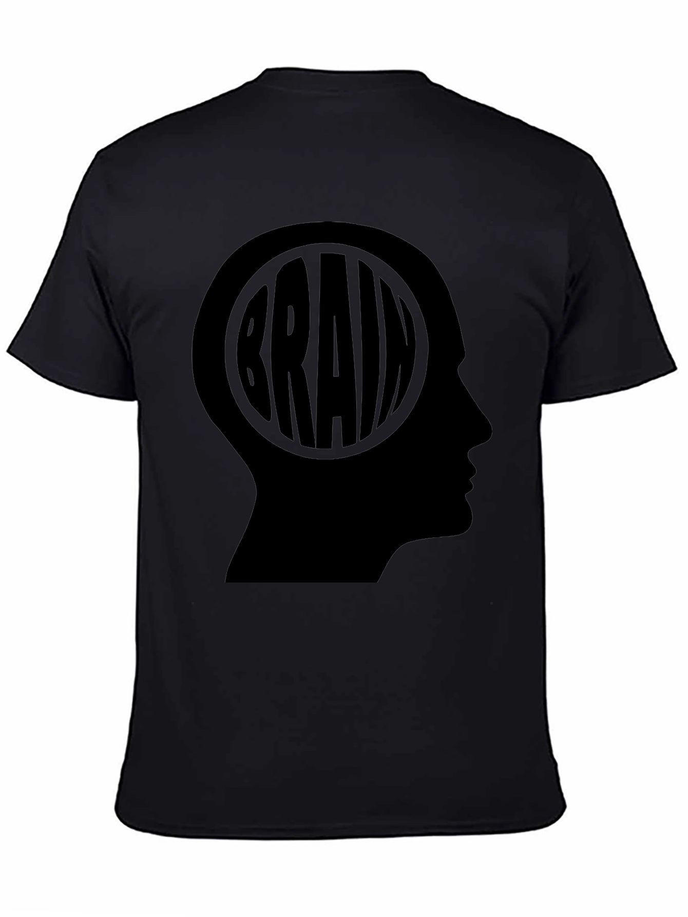 Brain Silhouette T-Shirt - Smart Thinking Tee