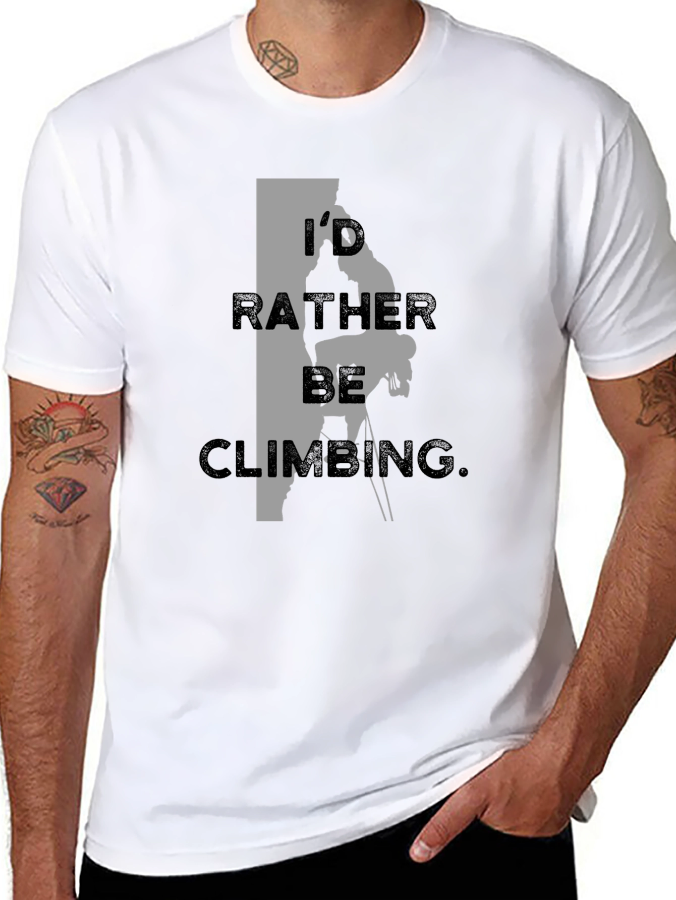 Climbing T-Shirt - Id Rather Be Climbing