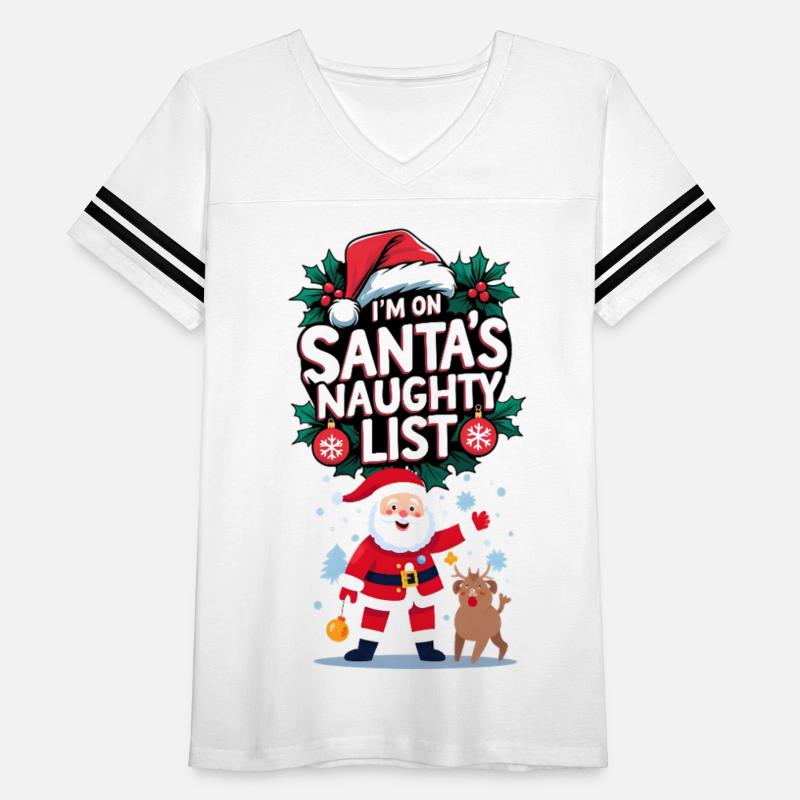 Santa Naughty List Holiday Shirt