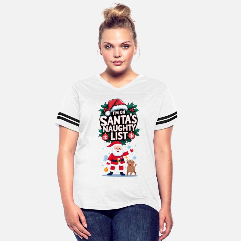 Santa Naughty List Holiday Shirt