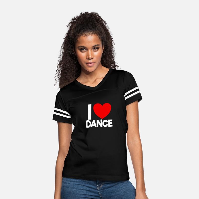 I Love Dance Red Heart Dance Lover Ballerina Dance