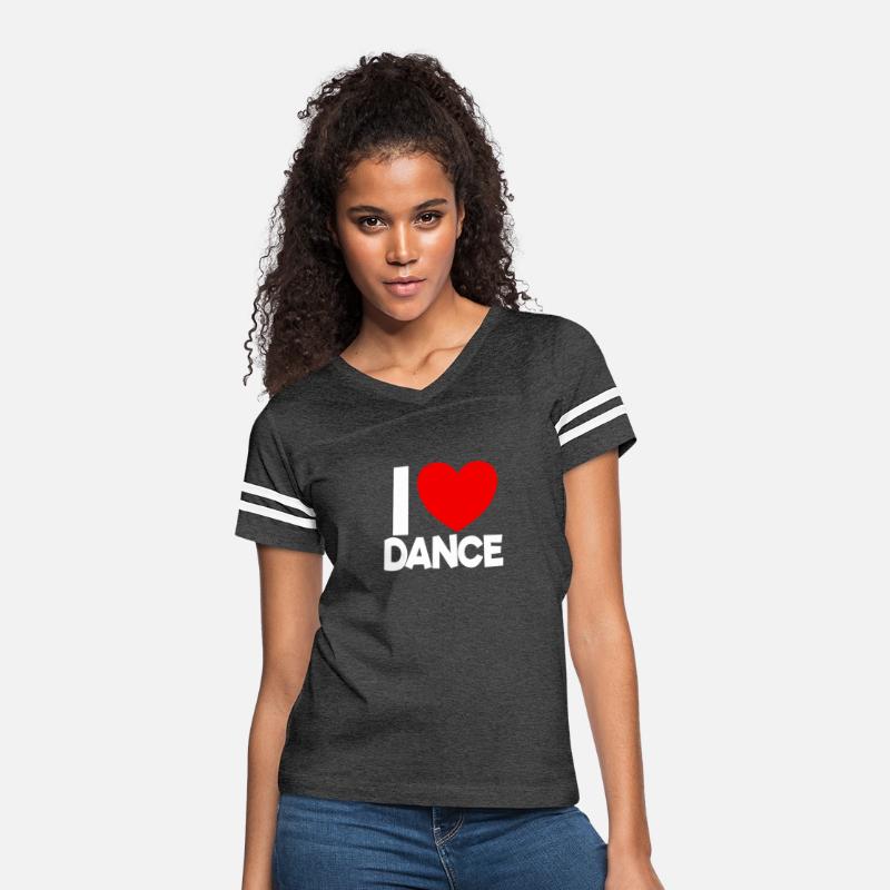 I Love Dance Red Heart Dance Lover Ballerina Dance