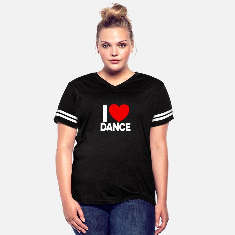 I Love Dance Red Heart Dance Lover Ballerina Dance