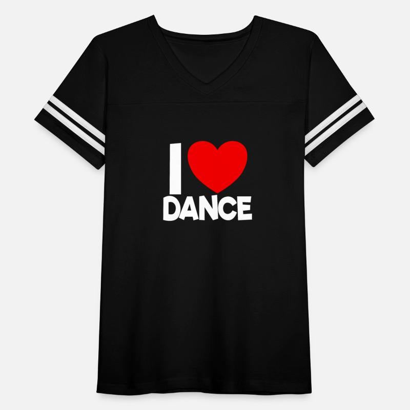 I Love Dance Red Heart Dance Lover Ballerina Dance