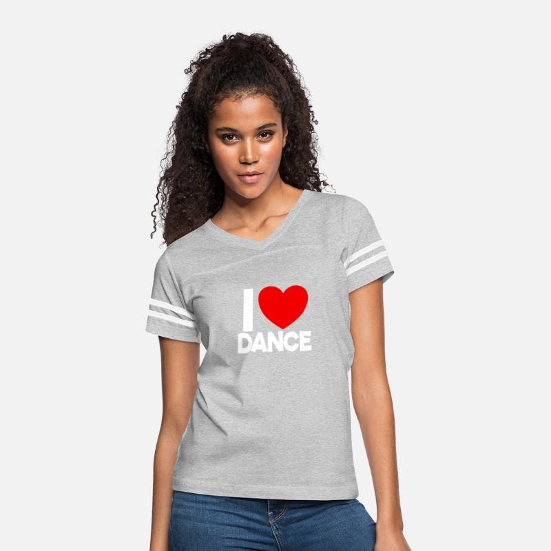I Love Dance Red Heart Dance Lover Ballerina Dance