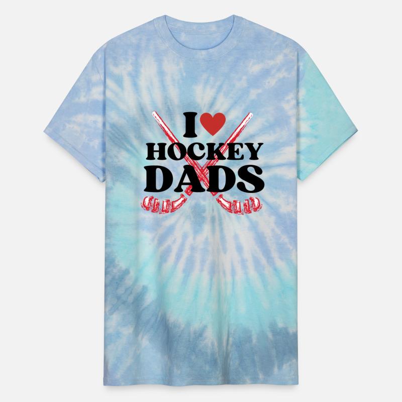 i love hockey dads shirt