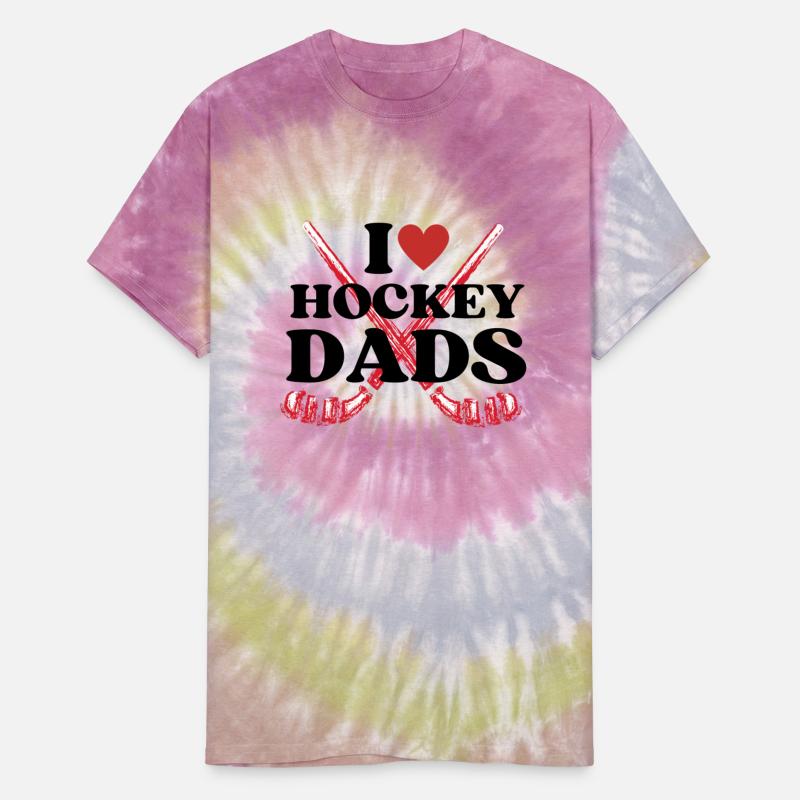 i love hockey dads shirt