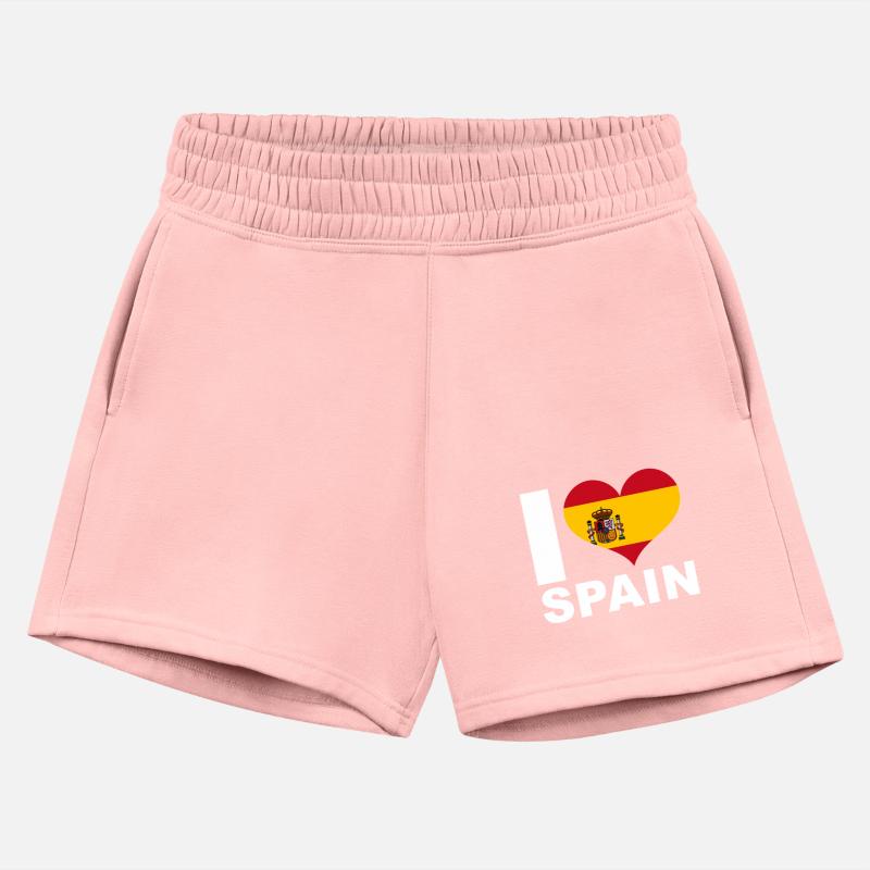 I Love Spain Heart Flag Spain