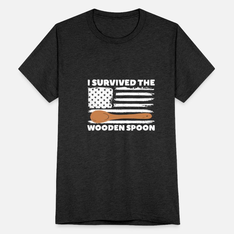 I Survived The Wooden Spoon American Flag Patriot