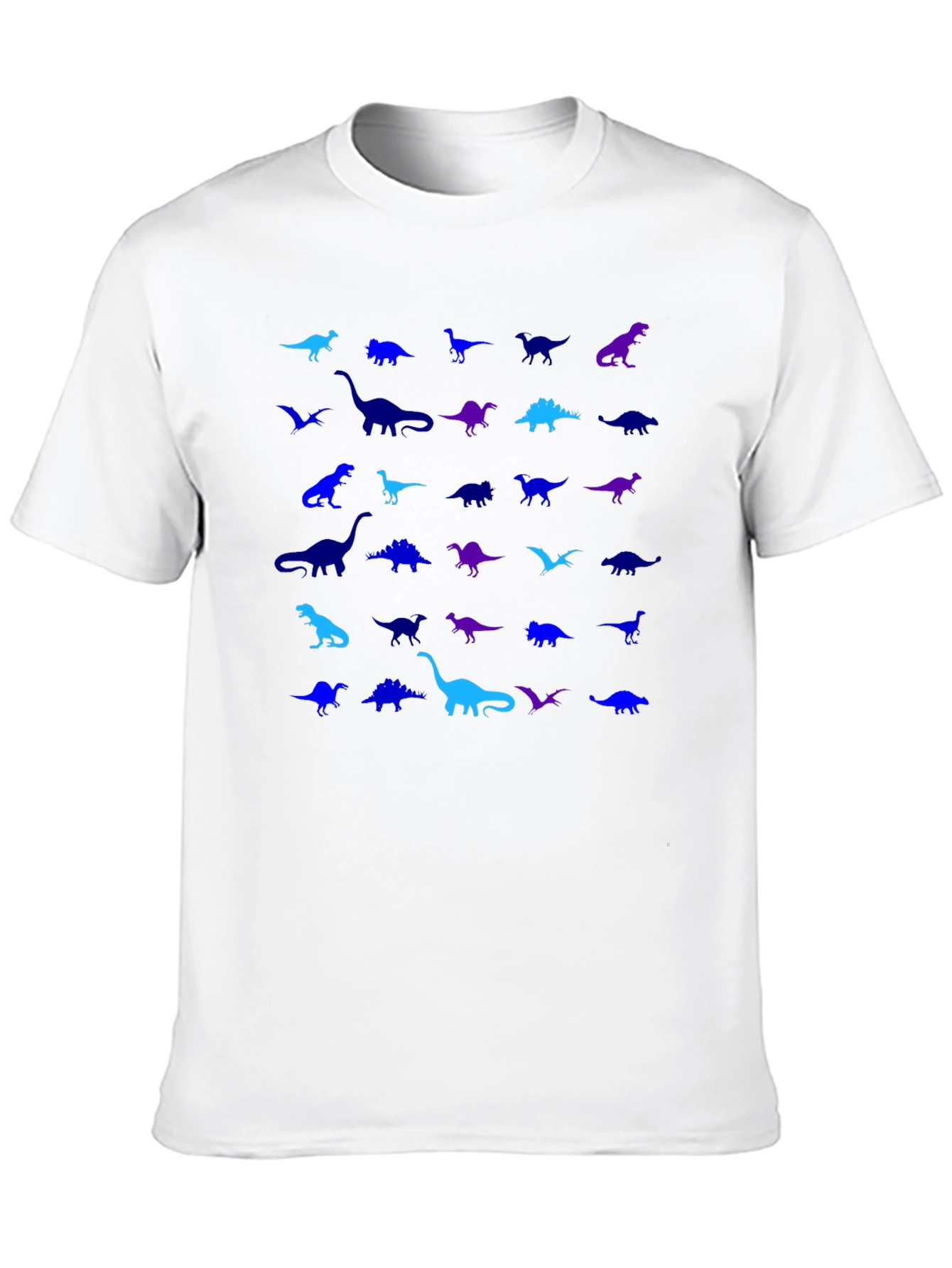 Dinosaur Pattern Graphic Tee Shirt