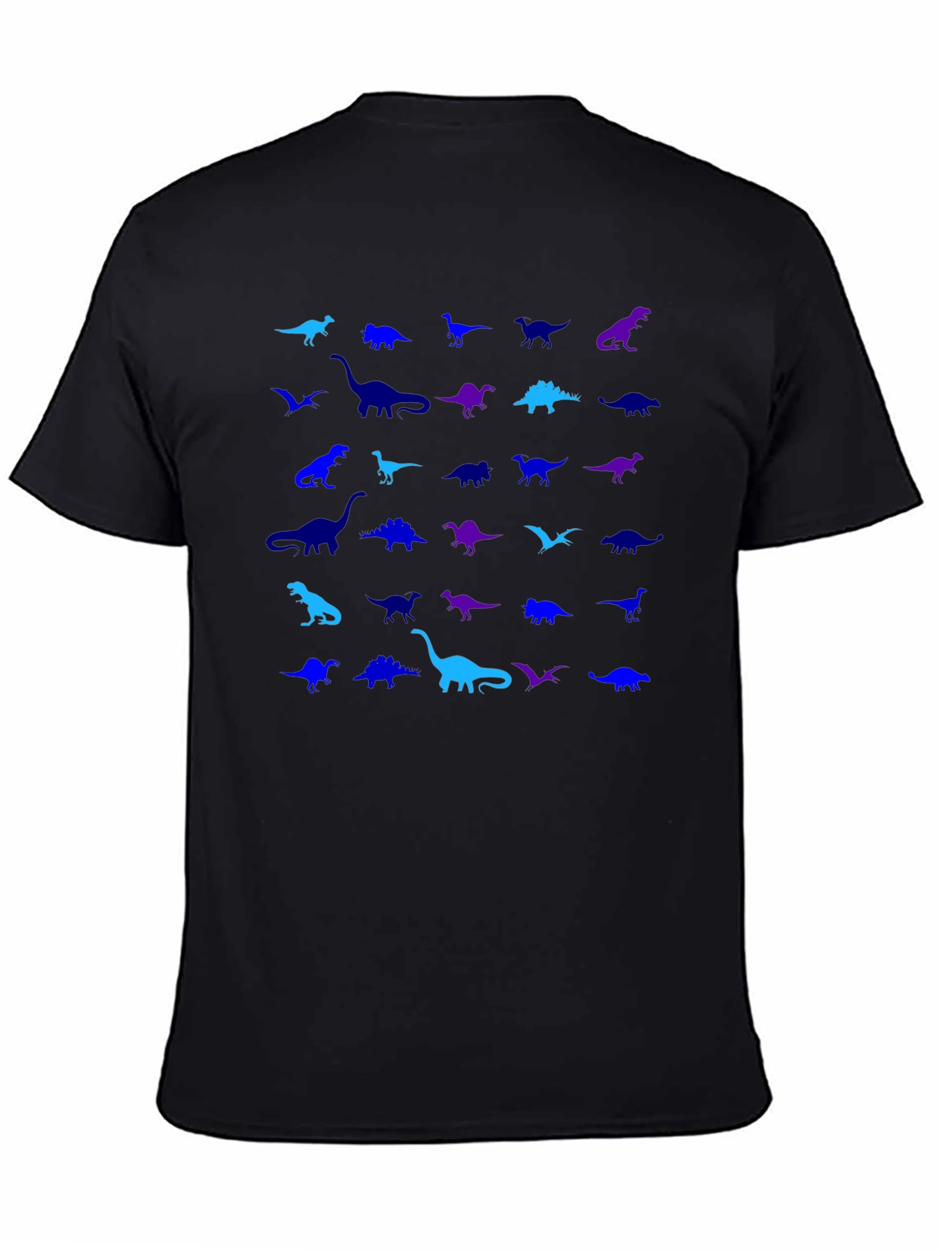 Dinosaur Pattern Graphic Tee Shirt