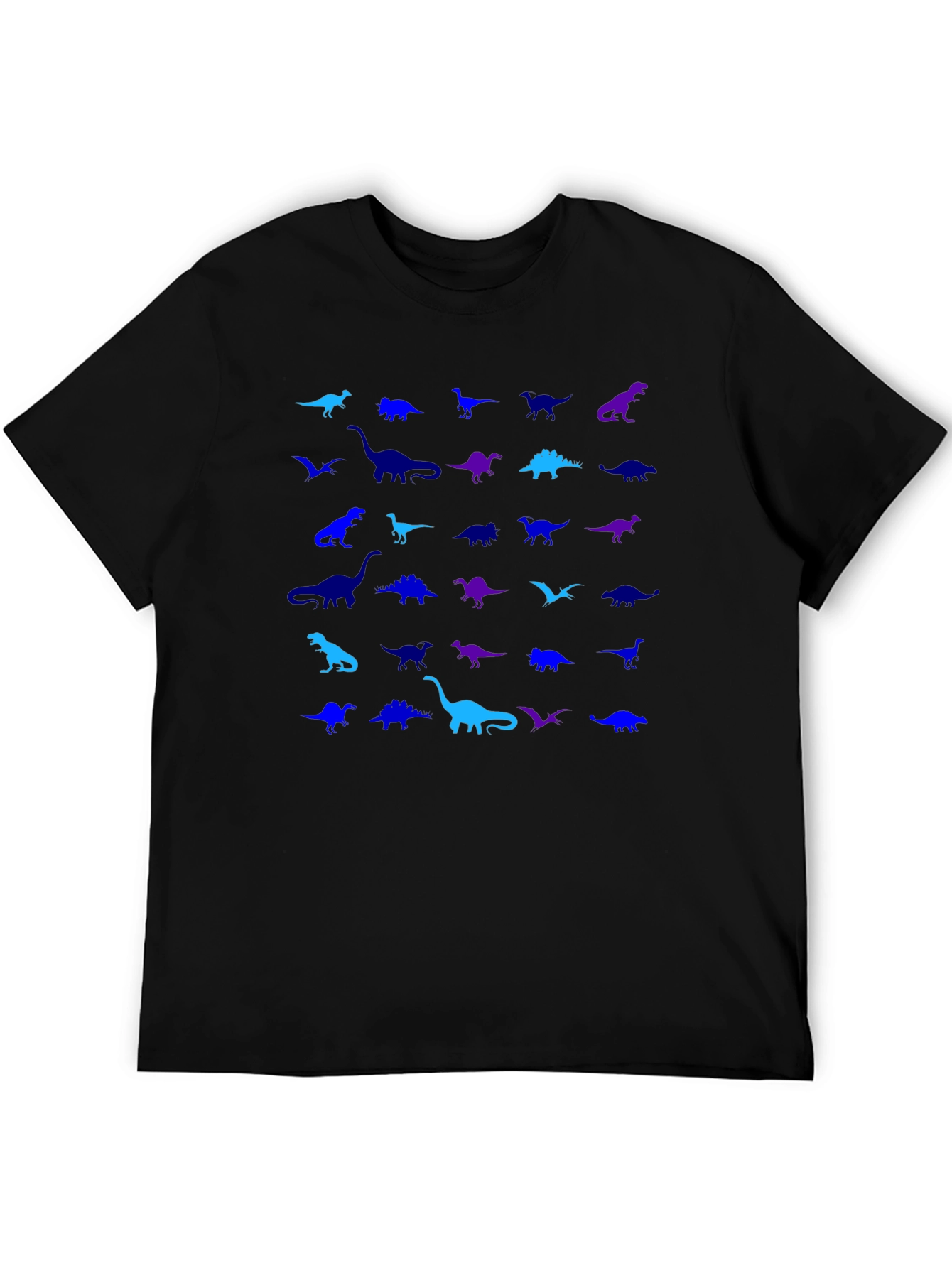 Dinosaur Pattern Graphic Tee Shirt