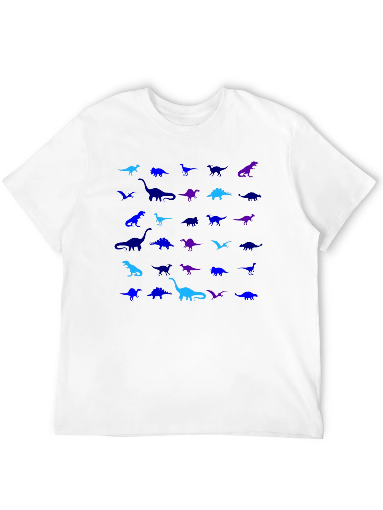 Dinosaur Pattern Graphic Tee Shirt