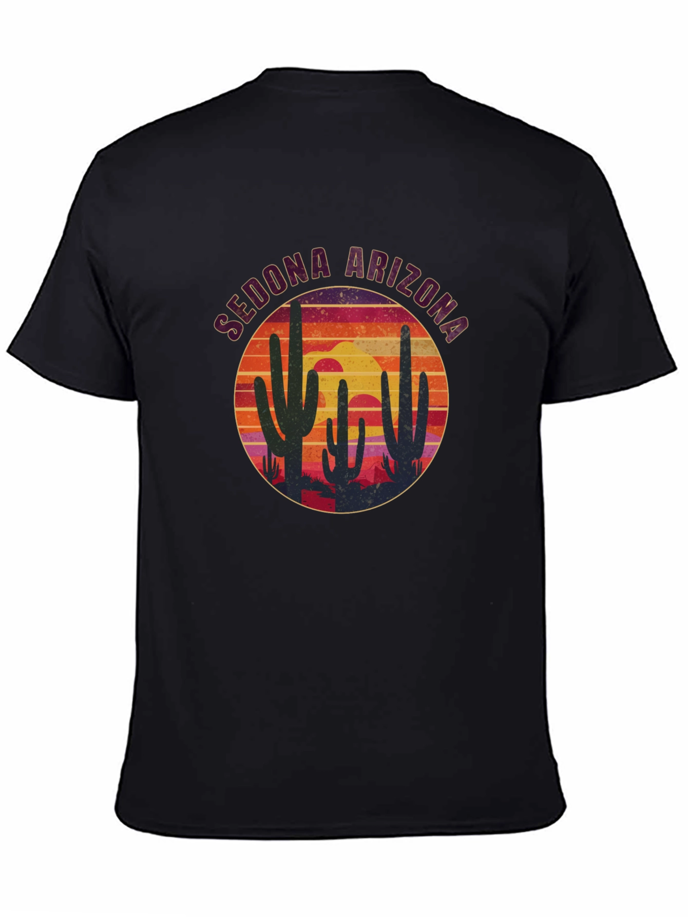 Sedona Arizona Cactus Sunset T-Shirt