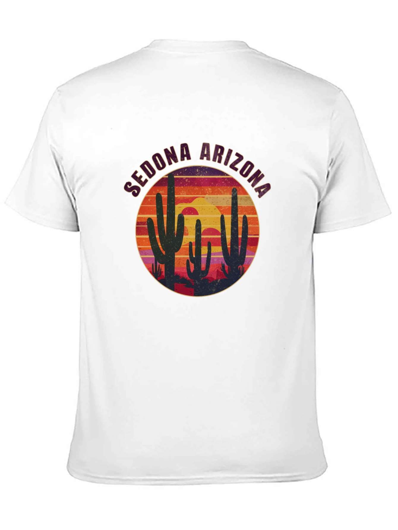 Sedona Arizona Cactus Sunset T-Shirt