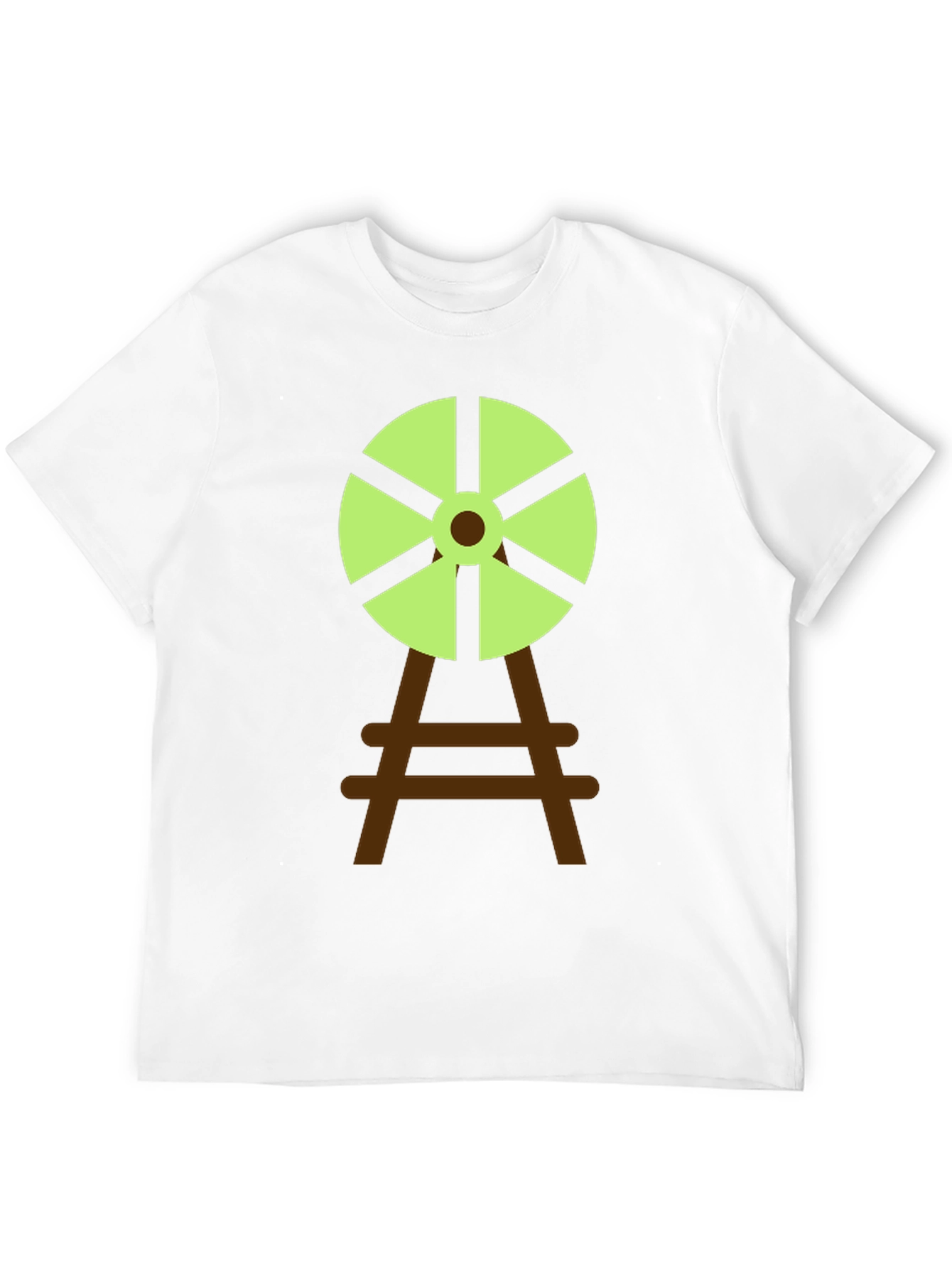 Windmill Graphic Tee - Black Cotton Blend